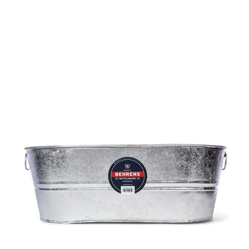 Behrens 2-OV Wash Tub, 10.5 gal Capacity, Steel