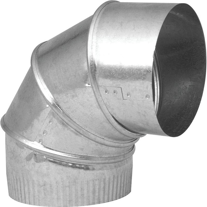 Imperial GV0294-C Adjustable Elbow, 6 in Connection, 26 Gauge, Galvanized Steel (Pack of 8)
