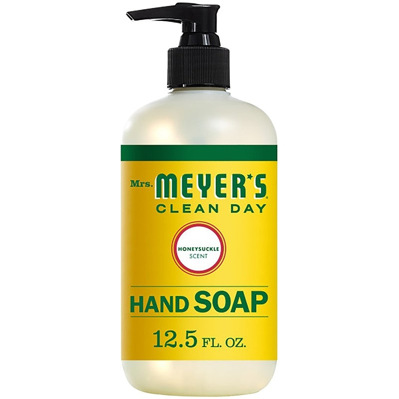 Mrs. Meyer's 17425 Hand Soap, Liquid, Honeysuckle, 12.5 oz Bottle