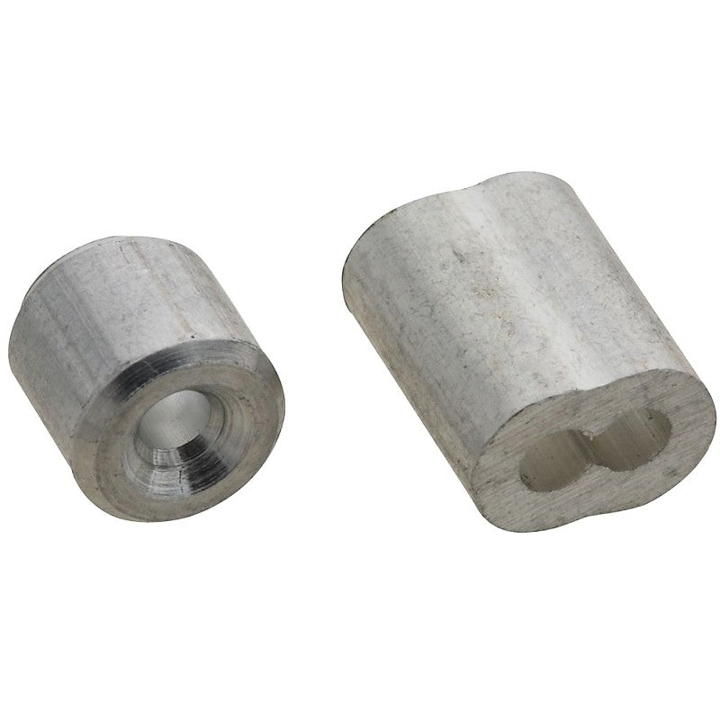 National Hardware SPB3231 Series N830-351 Ferrule and Stop, 3/32 in Dia Cable, Aluminum