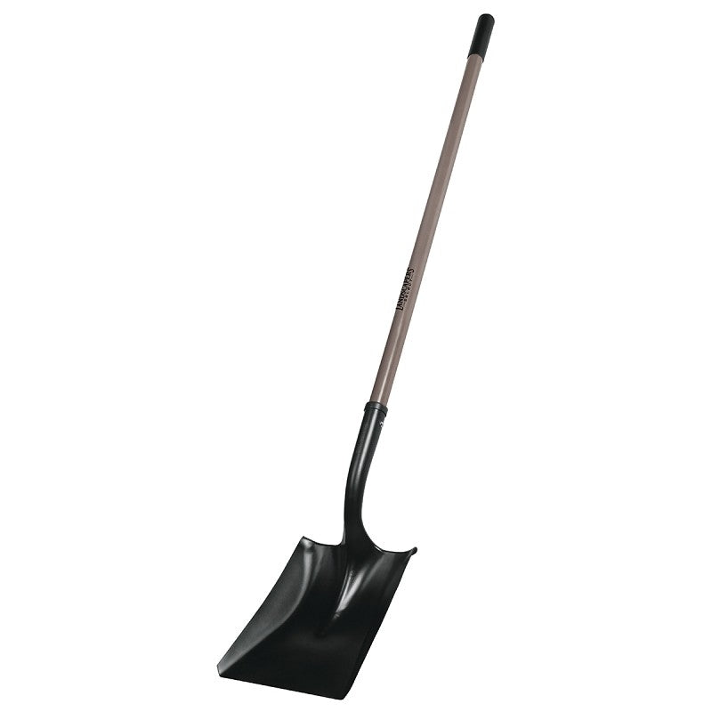 Landscapers Select 34464PRC-FP Square Point Shovel, Steel Blade, Fiberglass Handle, 47 in L Handle (Pack of 6)