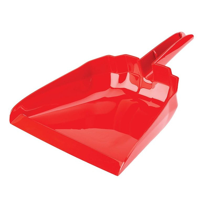 Libman 911 Big Dustpan, 16 in L, 13-1/2 in W, Polypropylene, Red