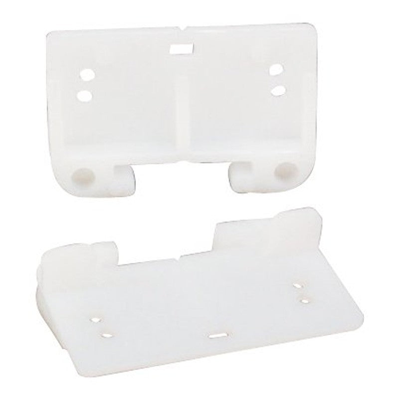 US Hardware WP-8814C Series Drawer Guide, For: 1-5/16 in Track, Plastic, White (Pack of 6)