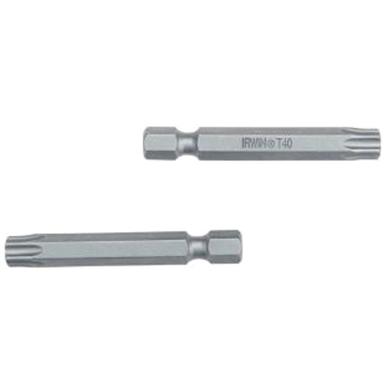 Irwin 93330 Power Bit, T27 Drive, Torx Drive, 1/4 in Shank, Hex Shank, 1-15/16 in L, High-Grade S2 Tool Steel