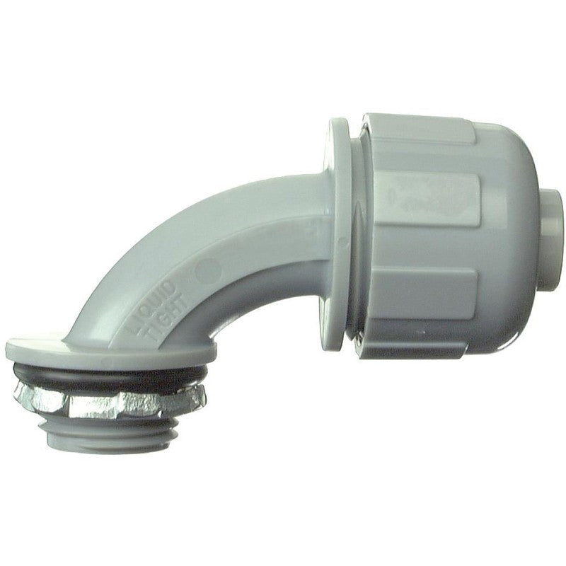 Halex 27692 Quick-Set Connector, 3/4 in Compression, PVC, Gray