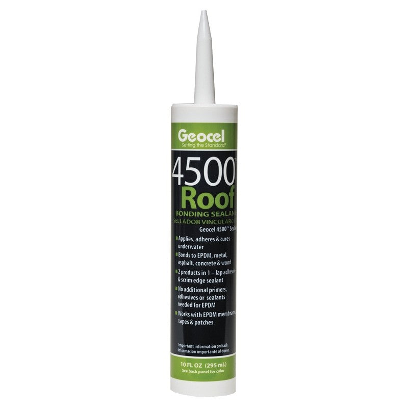 Geocel 4500 Series 55103 Roof Bonding Sealant, Black, Liquid, 10 oz Cartridge (Pack of 24)