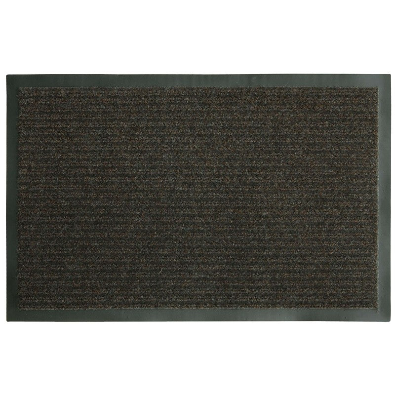 Fanmats 58805 Boot/Shoe Scraper Mat, 30 in L, 18 in W, Parquet Pattern, Olefin Surface, Brown