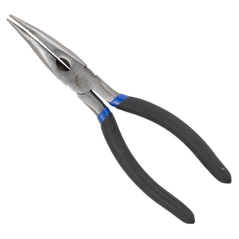 Vulcan PC974-02 Bent Nose Plier, 8 in OAL, 1.6 mm Cutting Capacity, 5.2 cm Jaw Opening, Black Handle, 7/8 in W Jaw