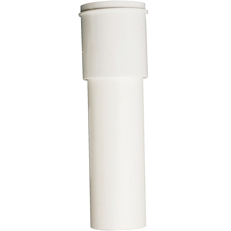 Plumb Pak PP911W Pipe Extension Tube, 1-1/2 x 1-1/2 in, 12 in L, Slip-Joint, Plastic, White