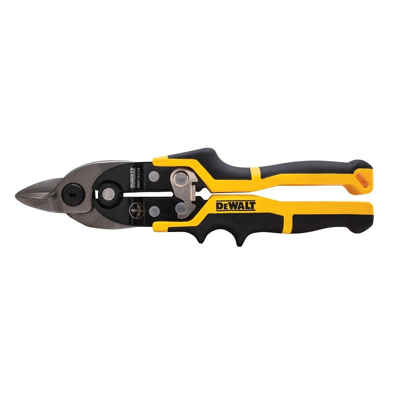 DEWALT DWHT14694 Aviation Snip, 9-1/4 in OAL, 1 in L Cut, Bullnose, Straight Cut, Chrome Vanadium Steel Blade