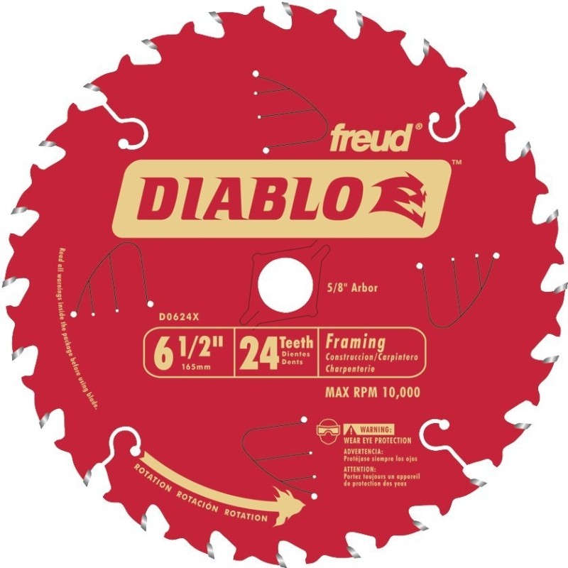 CIRC SAW BLADE 6-1/2-24T FRAME
