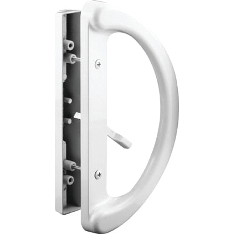 Prime-Line C 1225 Handle Set, Aluminum, Painted, 1-1/2 to 1-3/4 in Thick Door