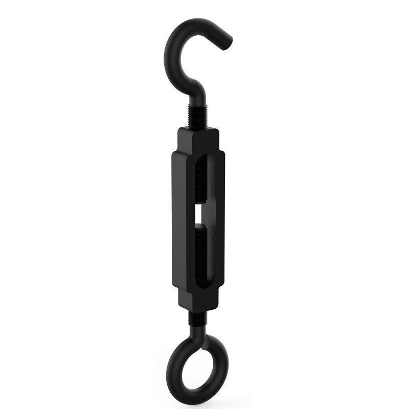 National Hardware N820-115 Turnbuckle, 215 lb Working Load, 3/8 in Thread, Hook, Eye, 10-1/2 in Take-Up, Steel