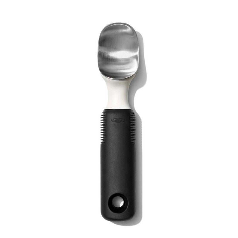 Good Grips 11295200 Classic Ice Cream Scoop, 8-1/4 in L, Plastic/Stainless Steel, Silver (Pack of 6)