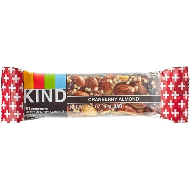 Kind 17211 Nut bar, Bar, Antioxidants, Cranberry Almond, Macadamia, 1.4 oz, Box (Pack of 12)