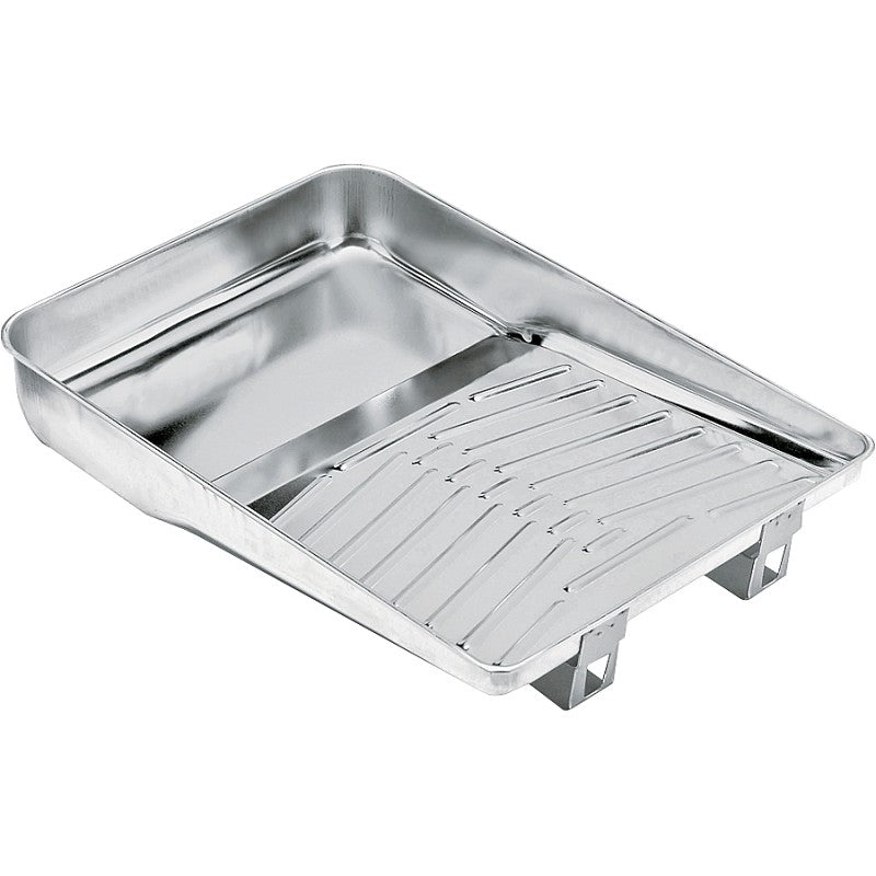 Wooster R402-11 Paint Tray, 16-1/2 in L, 11 in W, 1 qt, Steel, Clear