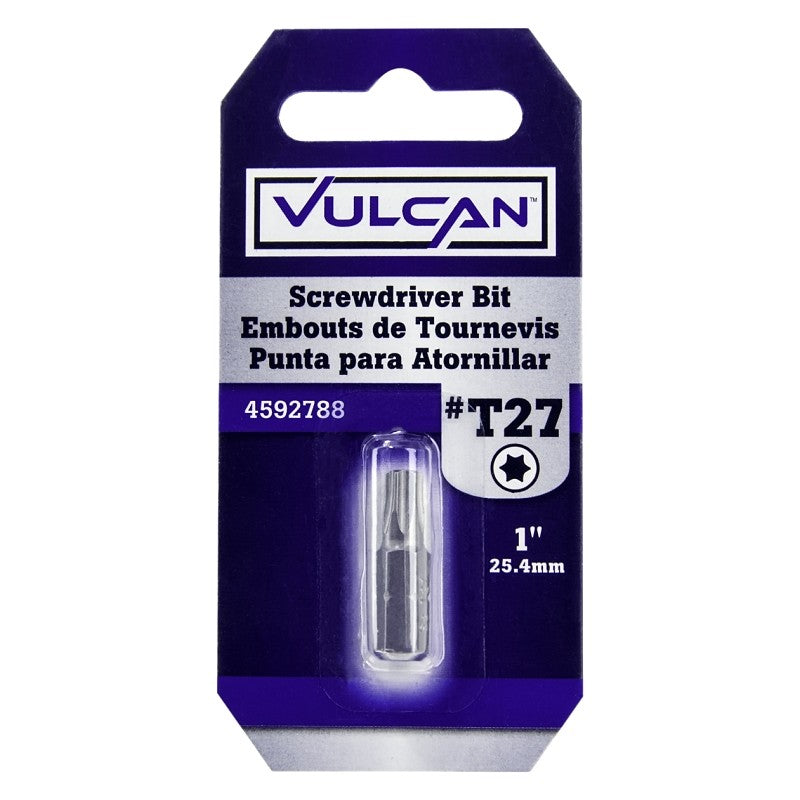 Vulcan 307671OR Screwdriver Bit, Hex Shank, S2 Chrome Molybdenum Steel