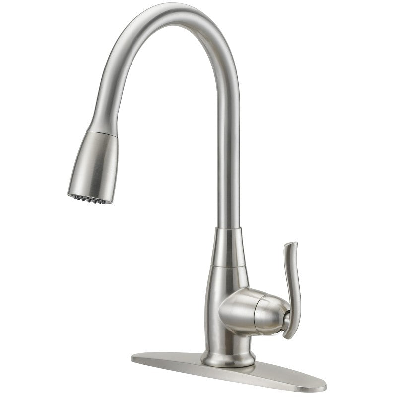 Boston Harbor FP4A0000NP Faucet Pull-Down Kitchen Faucet, 1.8 gpm, 1-Handle, 1 or 3-Faucet Hole