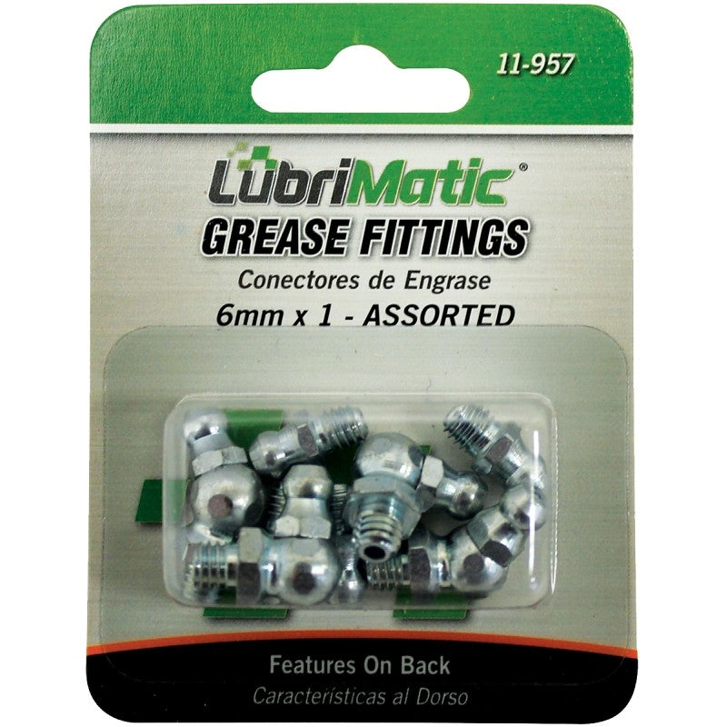 LubriMatic 11-957 Grease Fitting Assortment, M6 x 1