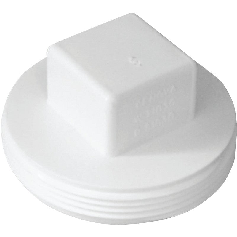 Canplas 414243BC Plug, 3 in, MNPT, PVC, White