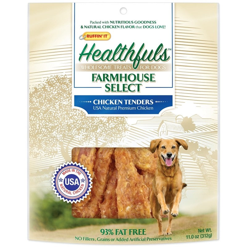 Ruffin'It 08500 Dog Treat, 11 oz, Chicken Tender