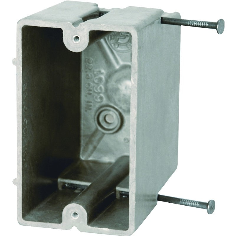 fiberglassBOX 1099-N Electrical Box, 1 -Gang, 2 -Outlet, 4 -Knockout, Fiberglass Reinforced Polyester BMC
