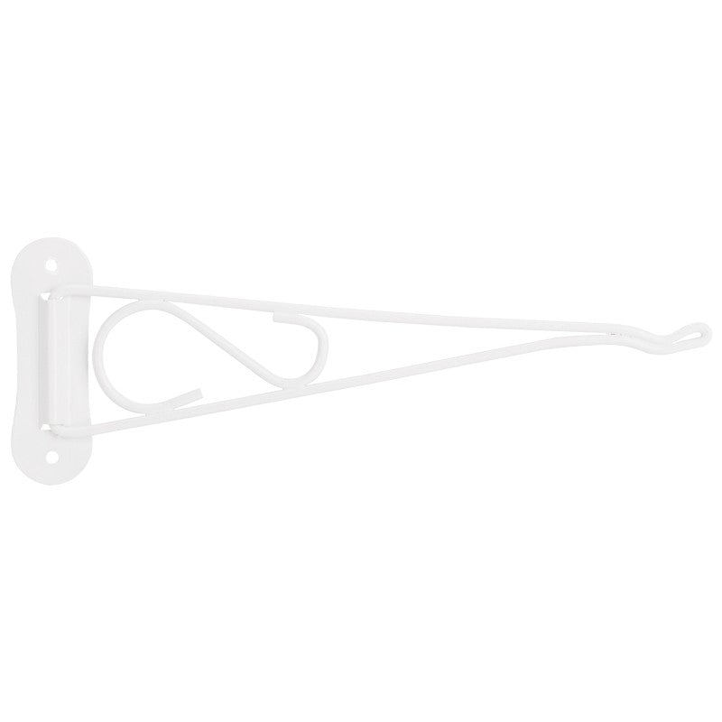 Landscapers Select GB0213L Swivel Plant Bracket, 10-3/8 L, Steel, White, Wall Mount Mounting