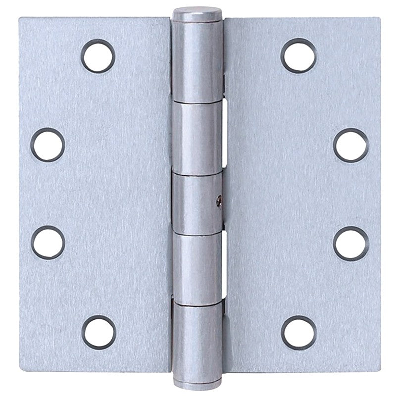 Tell Manufacturing HG100324 Ball Bearing Plain Hinge, 3-1/2 in H Frame Leaf, Stainless Steel, Satin, Removable Pin