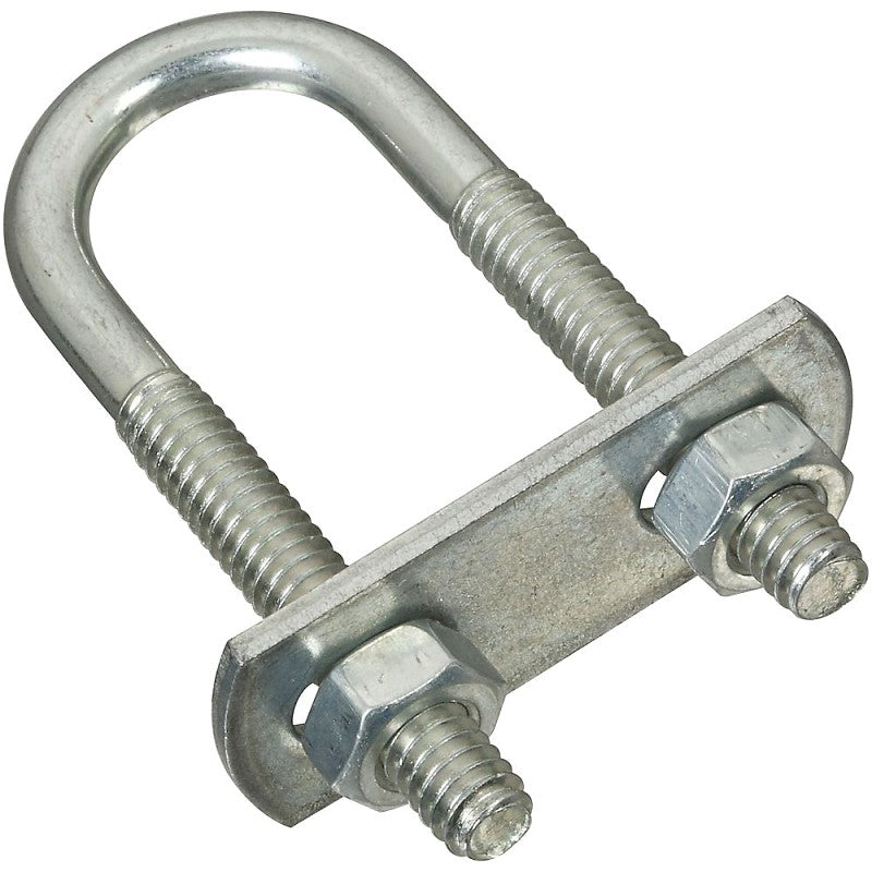 National Hardware N222-075 U-Bolt, 1/4-20 Thread, 2-1/4 in L Thread, Steel, Zinc (Pack of 5)