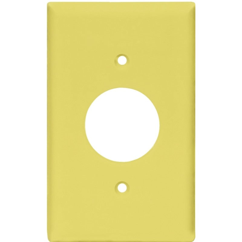 Eaton Wiring Devices PJ7V Series Wallplate, Mid-Size, 4-1/2 in L, 2-3/4 in W, 1-Gang, Polycarbonate, Ivory, High-Gloss (Pack of 25)