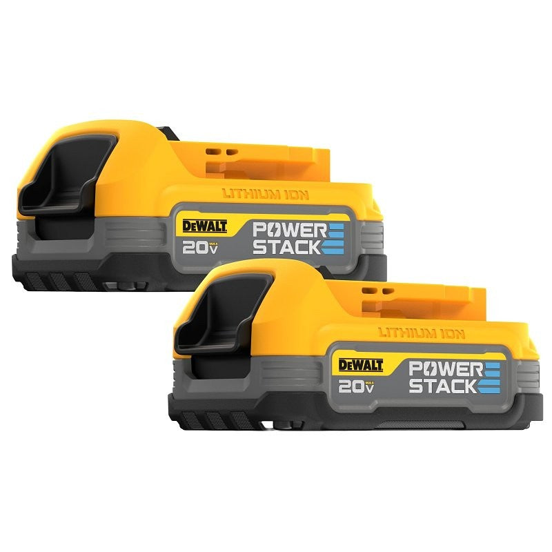 DEWALT POWERSTACK Series DCBP034-2 Compact Battery, 20 V Battery, 1.7 Ah, 2/PK