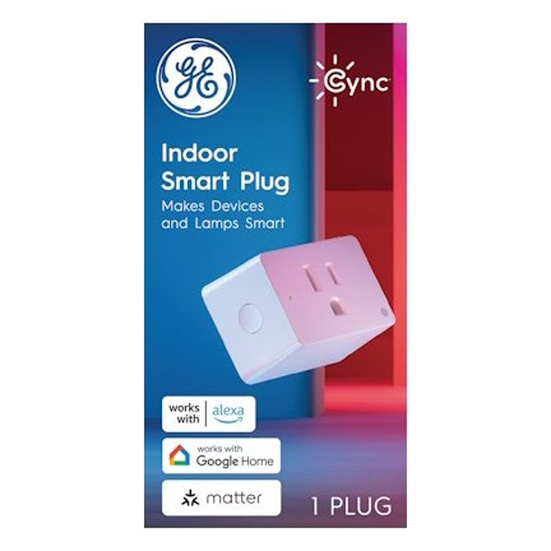 GE 93131804 Cync Indoor Smart Plug, 15 A, Wi-Fi, White