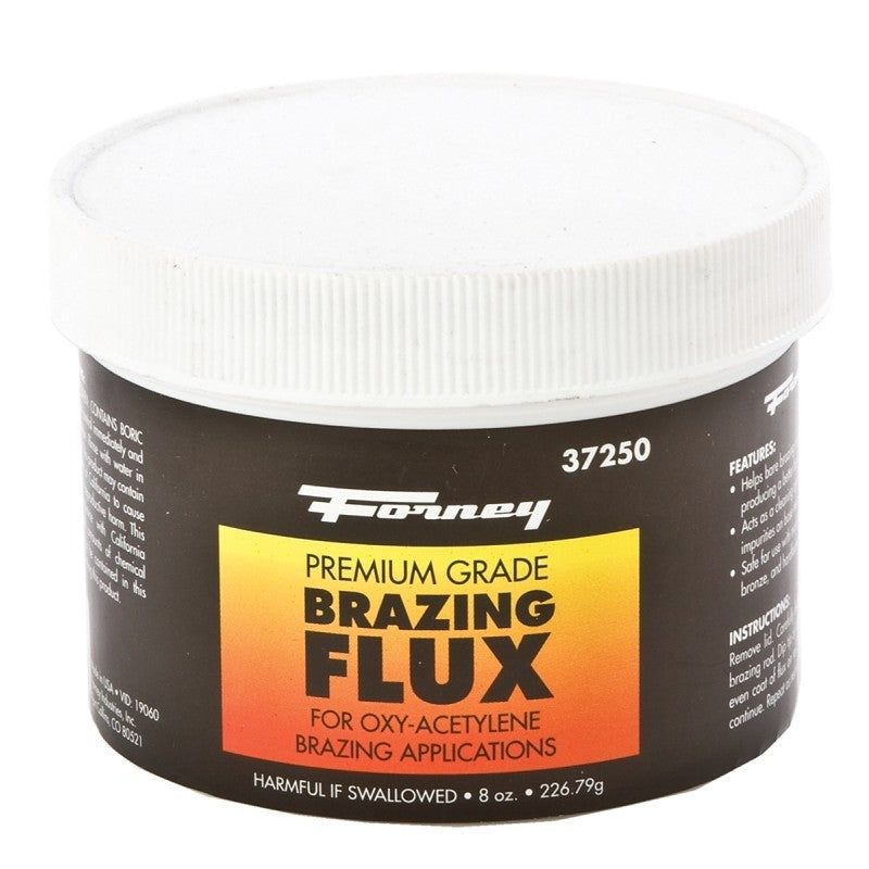Forney 37250 Brazing Flux, 0.5 lb Re-Sealable Tube, Powder