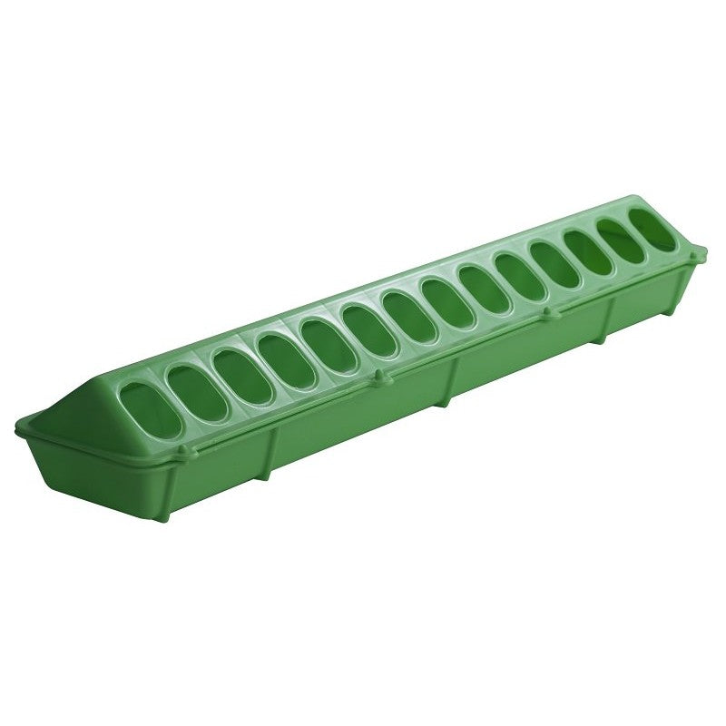 Little Giant 820LIMEGREEN Poultry Ground Feeder, 28-Compartment, Polypropylene, Limegreen, Flip-Top Mounting