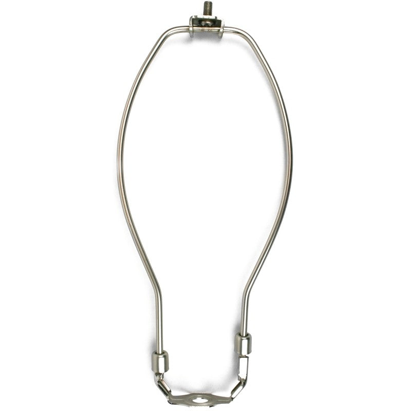 Jandorf 60125 Lamp Harp, 10 in L, Brushed Pewter Fixture