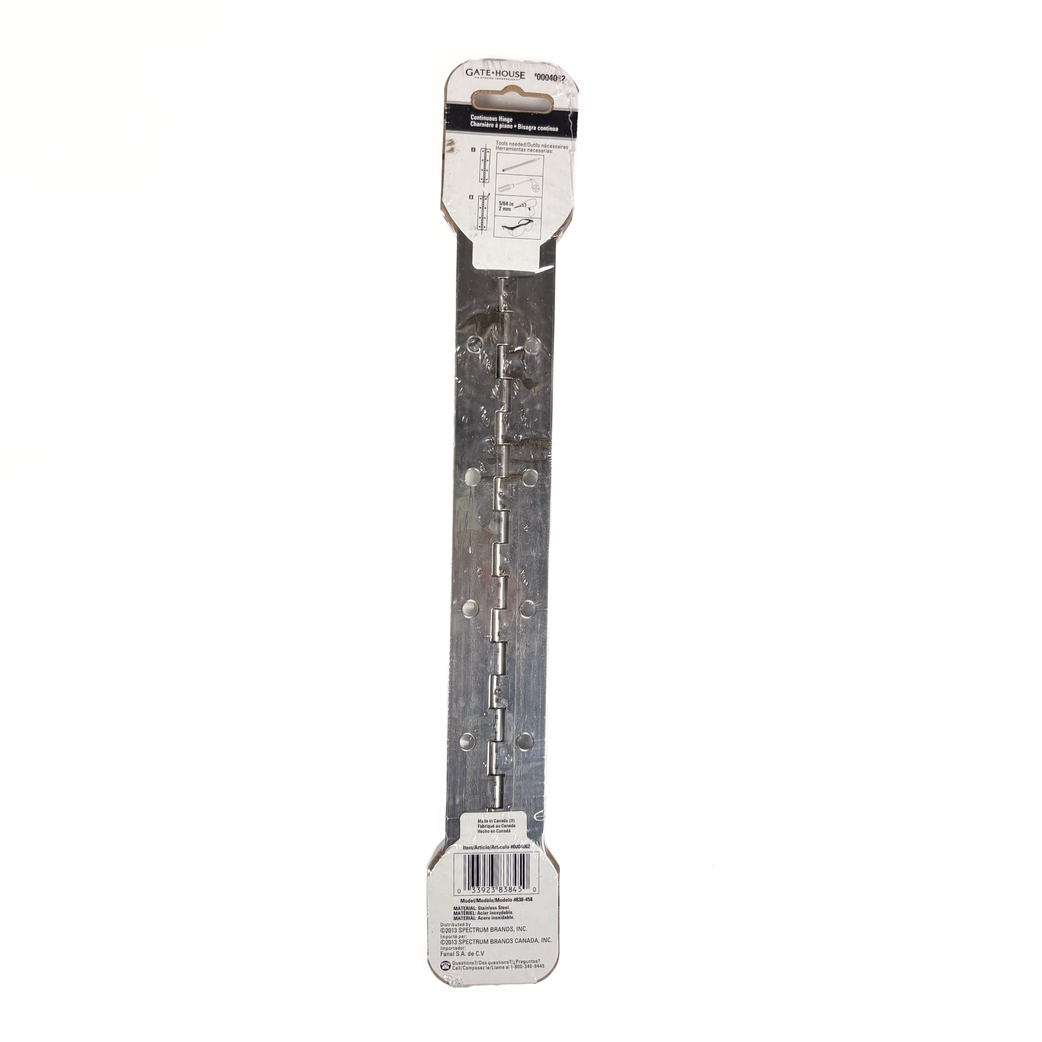 Continuous Hinge 1-1/2 By 12 Inch Stainless Steel (POS)