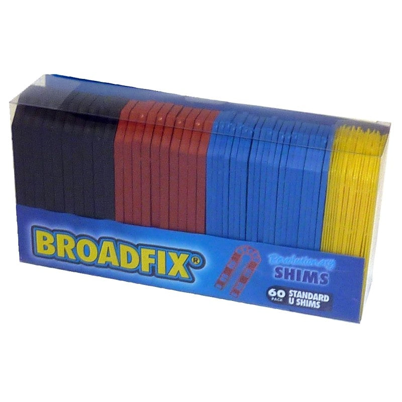 Broadfix STU60A-US U-Shim, 1-3/4 in L, 4 in W, Polypropylene, Assorted