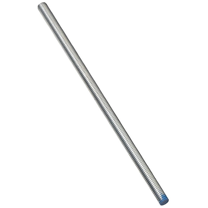 National Hardware N179-622 Threaded Rod, 1/2-13 Thread, 72 in L, A Grade, Steel, Zinc, UNC Thread
