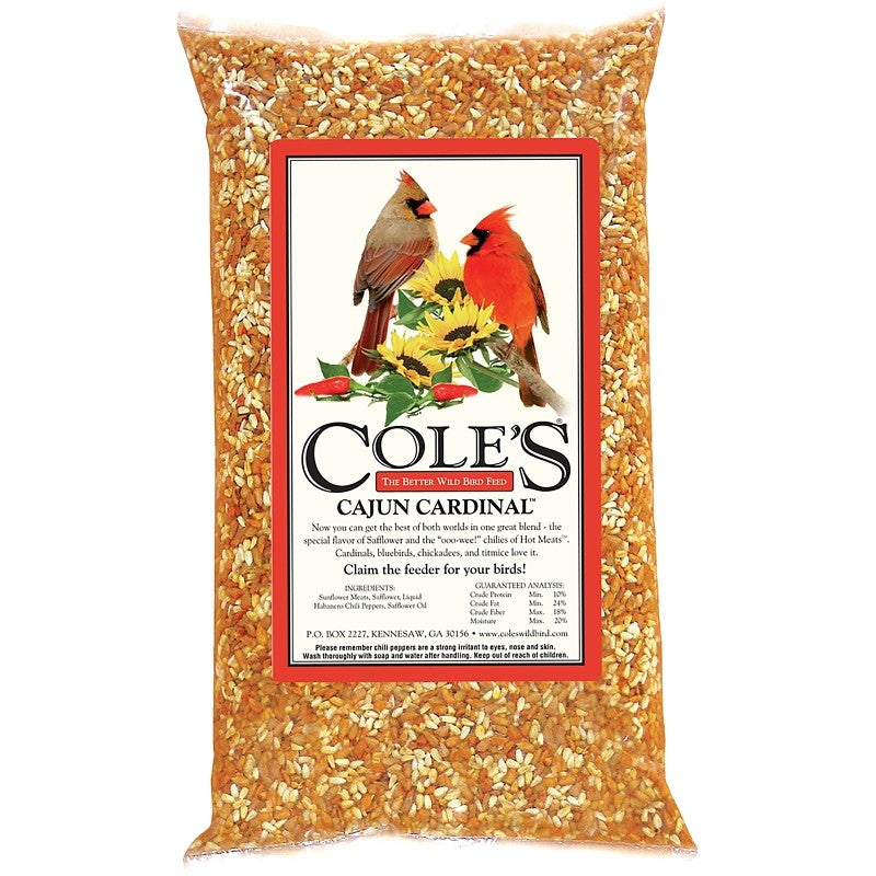 Cole's Cajun Cardinal Blend CB10 Straight Bird Seed, 10 lb Bag