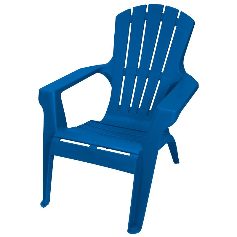 Gracious Living Adirondack II 11662-26ADI Adirondack Chair, 35-1/4 in D, 33-1/2 in H, Resin Seat, Classic Blue Frame