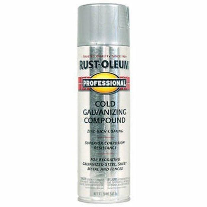 Rust-Oleum 7585838 Galvanizing Compound Paint, Cold Gray, Flat/Matte, 20 oz