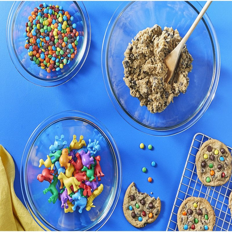 MIXING BOWL SET GLASS CLEAR