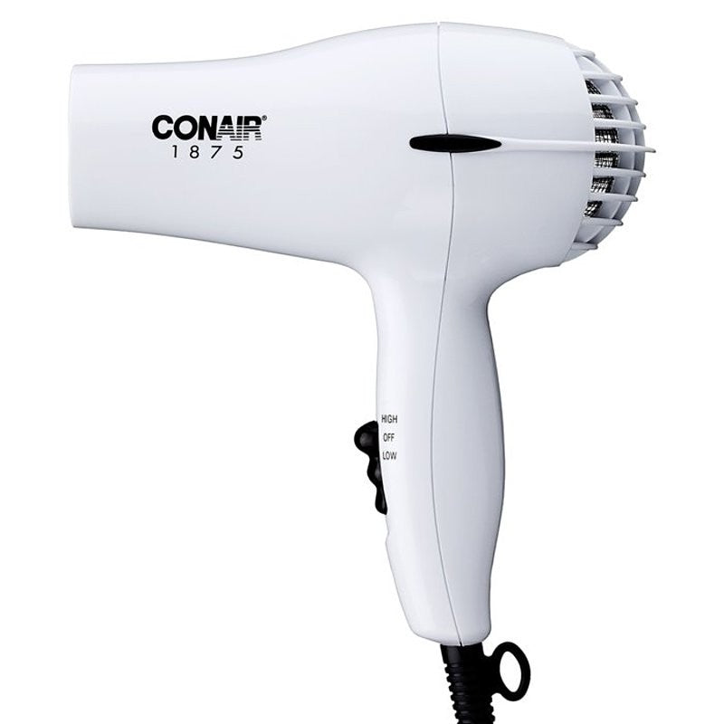 Conair 247 Hair Dryer, Mid-Size, Plastic, White