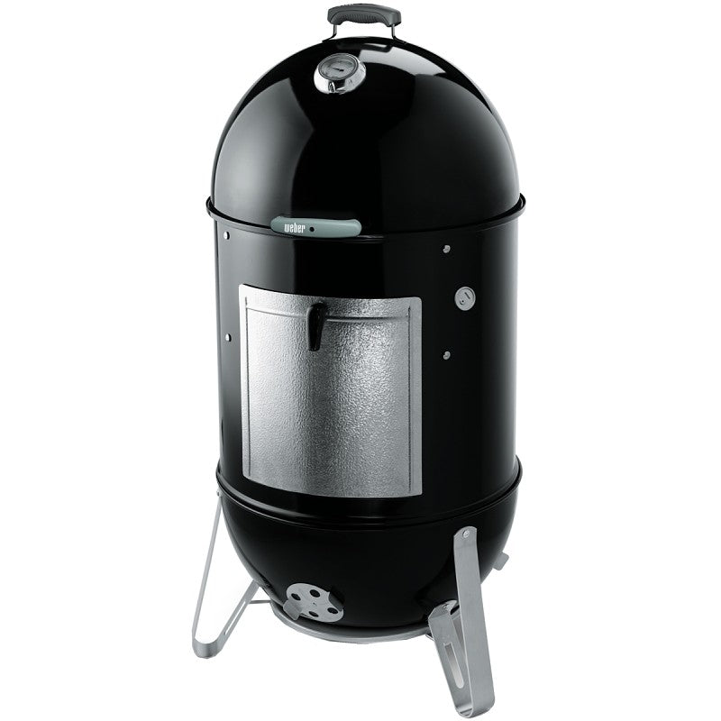 Weber Smokey Mountain Cooker 731001 Charcoal Smoker, 23 in W, 48-1/2 in H, 24 in D, Charcoal, Steel, Black