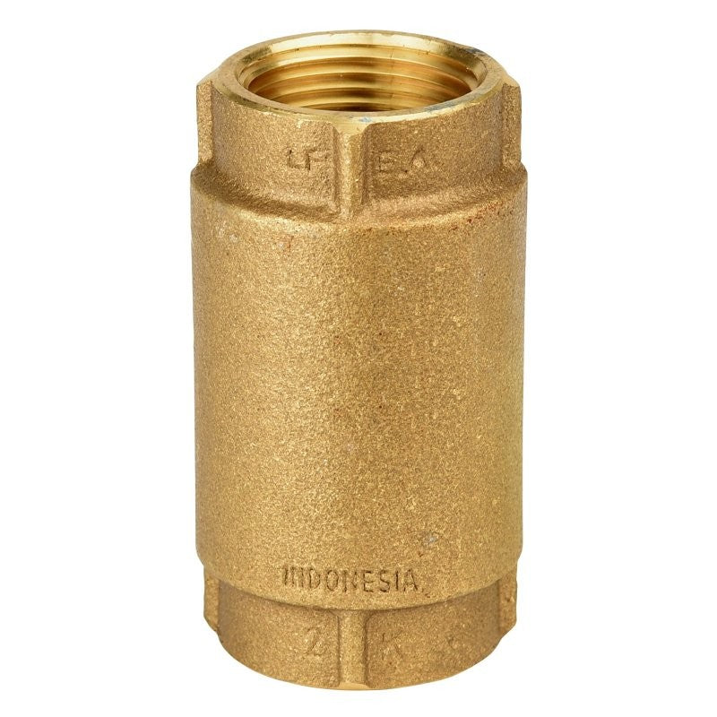 Water Source CV-100NL Check Valve, 1 in, NPT, 200 psi Pressure, Brass Body