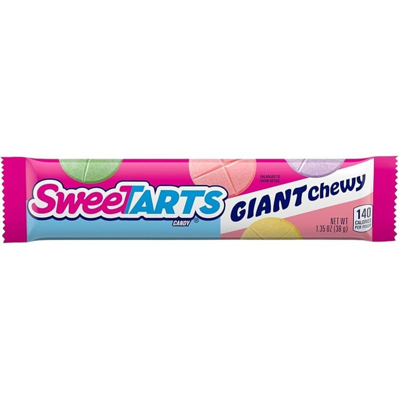SweeTARTS 554174 Giant Candy, Chew, 1.35 oz (Pack of 36)