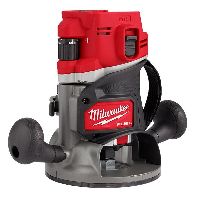 Milwaukee 2838-20 Router, Tool Only, 18 V, 1/4, 1/2 in Collet, 12,000 to 25,000 rpm Load