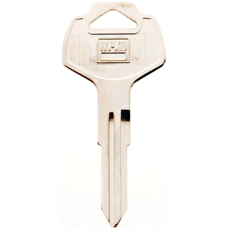 Hy-Ko 11010DA25 Automotive Key Blank, Brass, Nickel, For: Nissan Vehicle Locks, DA25 Key Number (Pack of 10)