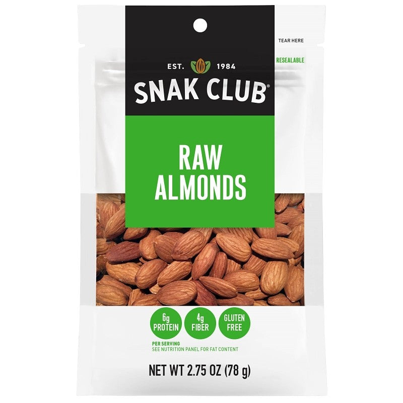 Snak Club CSU29238 Raw Almond (Pack of 6)