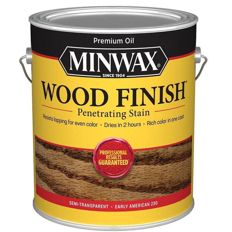 Minwax 71008000 Wood Stain, Oil Base, Early American, Liquid, 1 gal, Can (Pack of 2)